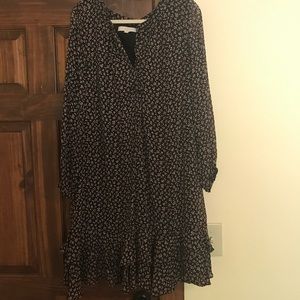Ann Taylor Loft tiered ruffle hem dress